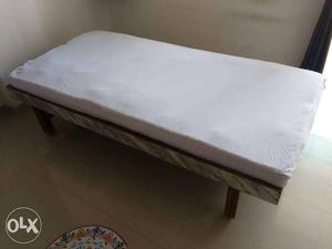 3×6 Wooden Bed with Matress