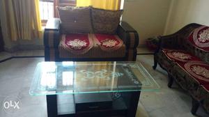 Double seater Sofa centre table 2 single seater Good