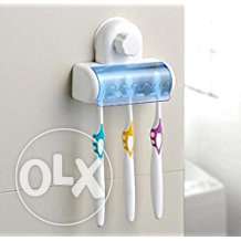 Easy 5 tooth brush holder set with wall mount