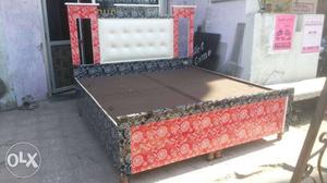 Gray, Black And Pink Floral Lift Up Storage Bed