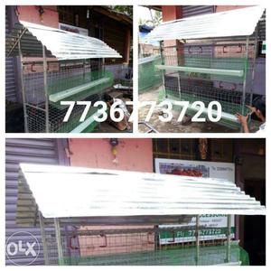 Hi tech chicken cage with roof