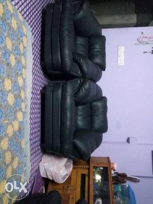 Leather sofa chair