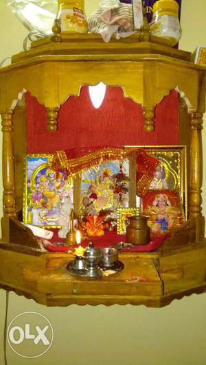 Mandir With bulb holder, wire and plug top in