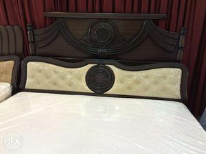 New rich curved teak wood cot/bed