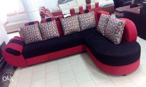 New sofa sette New design affordable price. Black