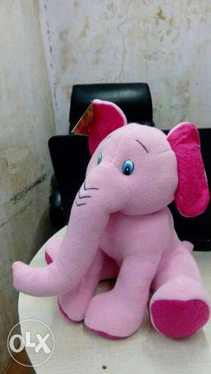 Pink Elephant Plush Toy