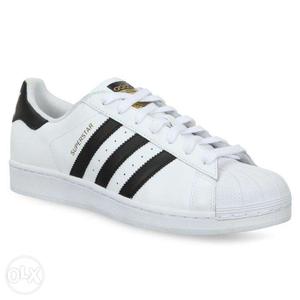 Adidas superstar sneakers white size 9 bought from DLF noida