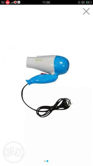 Blue And White Corded Hair Blower