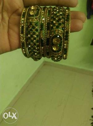 Brand new part wear stone bangles from rajasthan of size 2/6
