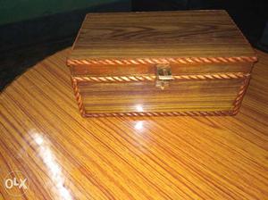Brown Wooden Jewelry Box
