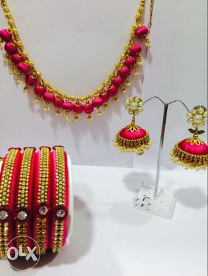 Customised silk thread jewellery