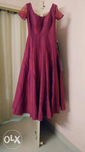 Designer Cape Dress from Aanchal..Looks Elegant!!