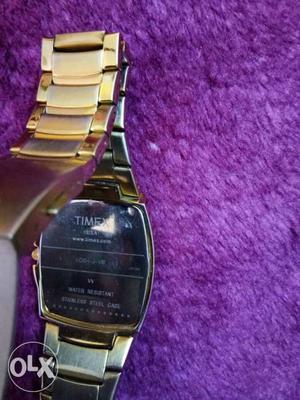 Gold Timex Chain Link Watch