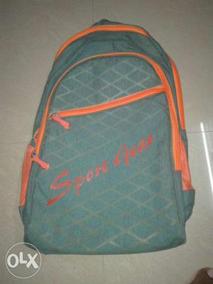 Green And Orange Sport Gear Backpack