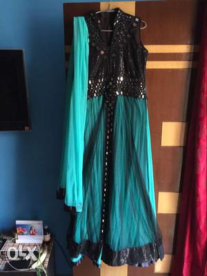 Indo western dress free size 1 time used only