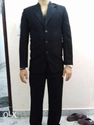Men's Black Suit Jacket And Pants Set