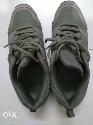 Pair Of Grey color Shoes Adidas brand