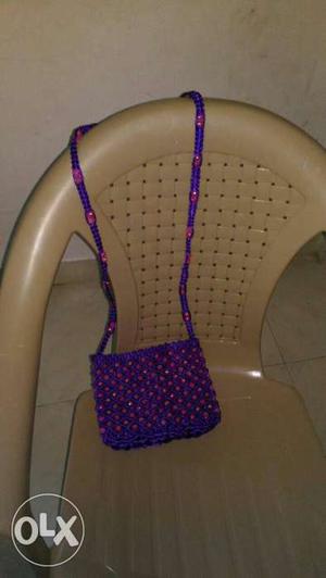 Purple And Pink Crossbody Bag