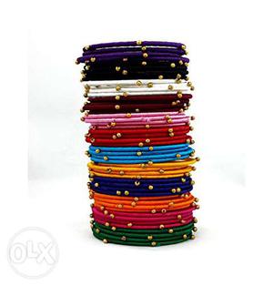 Purple White Brown And Blue Bracelets... put any color (4)