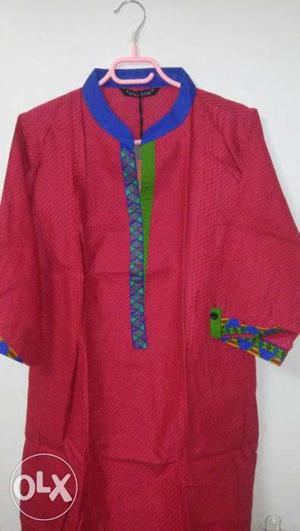 Red And Blue Traditional Dress