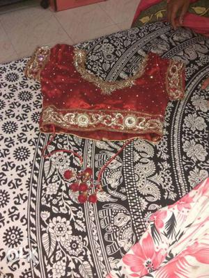 Red lengha used only for 1 day
