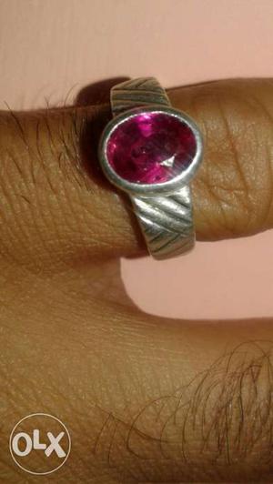 Ruby barma 2.50tc silver 4gram ring rs