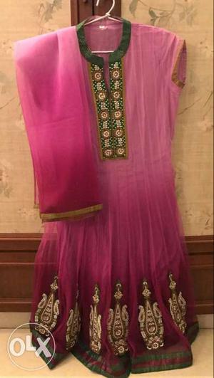 Small size with churidar and dupatta