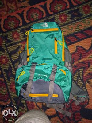 Teal And Blue Hiking Backpack