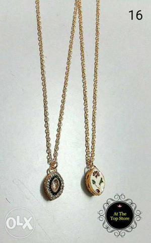 Two Gold Chain Necklaces