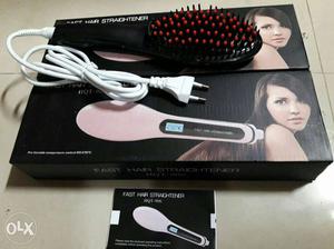 White, Red And Black Electric Hair Brush