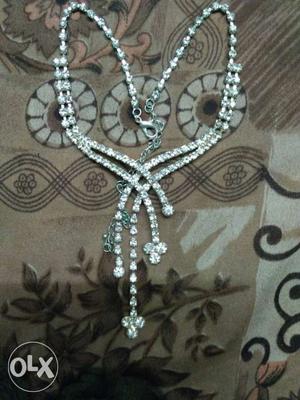 Women's Diamond Beaded Necklace