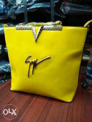 Women's Yellow Shoulder Bag