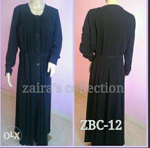 Women's black abaya (burqa), pocket,large size nd firdausi