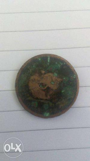 British India quarter Anna  (copper) Coin