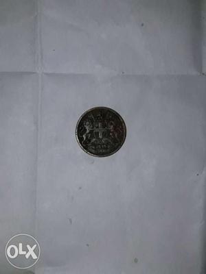  Coin one quarter anna