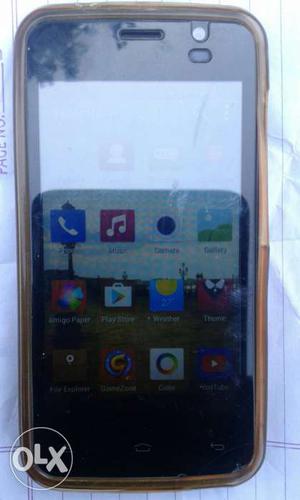 Gionee p4 4month old back camera 5mp front 2mp