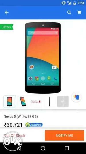 Google nexus 5. 4g phone powered with quadcomm