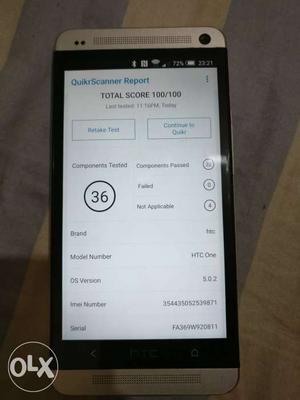 HTC One M7 good condition (3g)