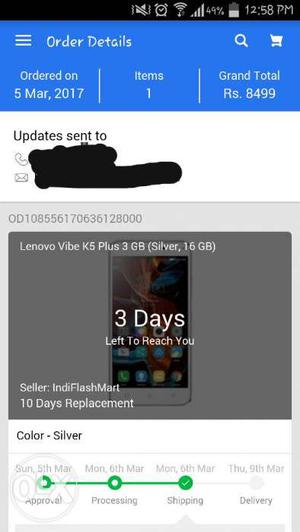 I WANT TO SELL MY New Lenovo K5 Plus which is