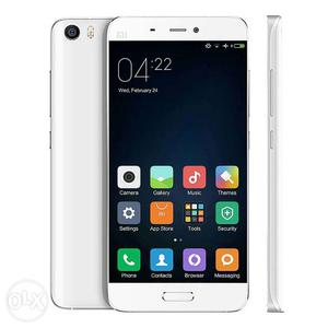 Mi 5 white,with original charger, 3 month used,