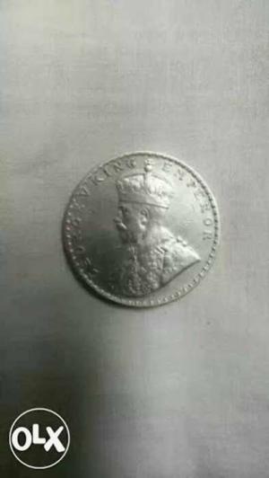 Round Silver George V King Emperor Round Coin