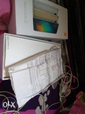 Two and half month old white color 32gb 3RAM no