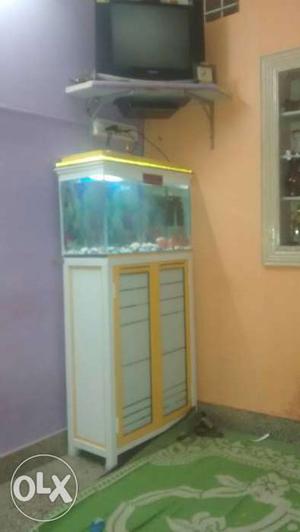 Yellow Framed Fish Tank
