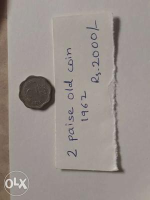 2 Paise old coin 
