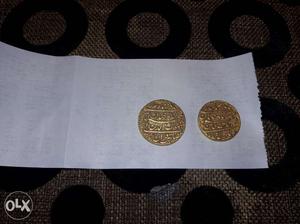 2 shajhan gold coin