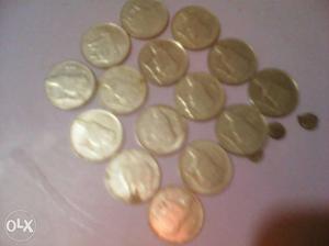 25 Indian Paise Coins
