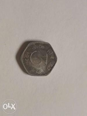 3 Paise old coin 