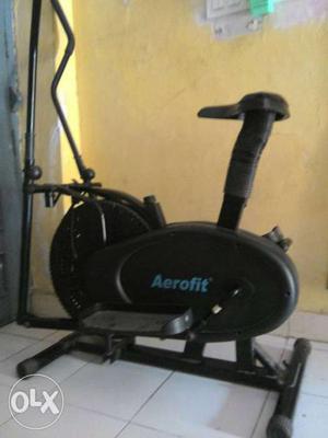 Black Aerofit Elliptical Trainer