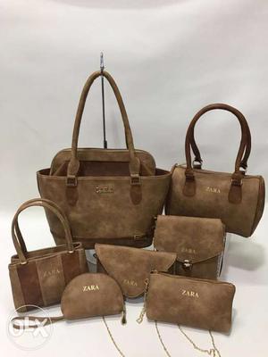 Brown Zara Bag Set