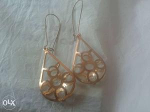 Golden plated earrings